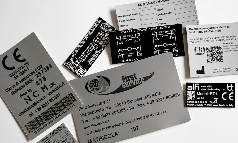 etichette identificazione
